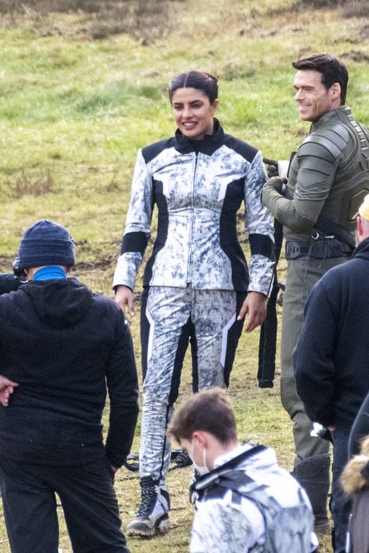 PRIYANKA CHOPRA on the Set of Citadel in London 03/09/2021