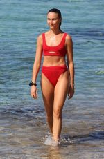 RACHAEL FINCH in a Red Bikini at Bronte Beach 03/15/2021