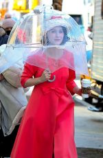 RACHEL BROSNAHAN on the Set of The Marvelous Mrs Maisel in New York 03/02/2021