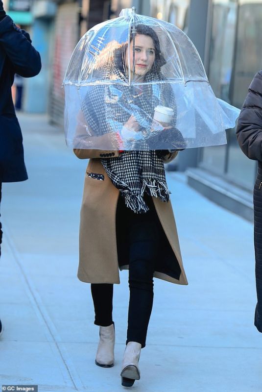 RACHEL BROSNAHAN on the Set of The Marvelous Mrs Maisel in New York 03/02/2021