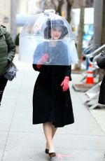 RACHEL BROSNAHAN on the Set of The Marvelous Mrs Maisel in New York 03/04/2021