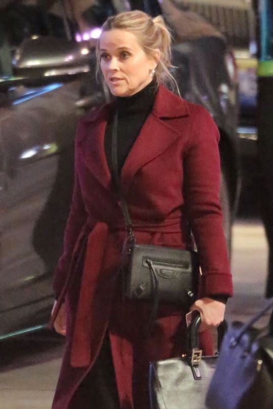 REESE WITHERSPOON on the Set of The Morning Show in Los Angeles 03/10/2021