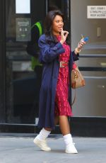 REGINA HALL on the Set of Black Monday in Los Angeles 03/24/2021