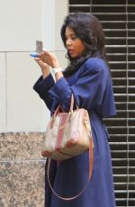 REGINA HALL on the Set of Black Monday in Los Angeles 03/24/2021
