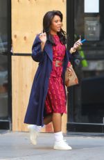 REGINA HALL on the Set of Black Monday in Los Angeles 03/24/2021