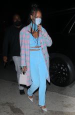 RIHANNA Arrives at Giorgio Baldi in Santa Monica 03/19/2021