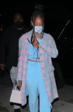 RIHANNA Arrives at Giorgio Baldi in Santa Monica 03/19/2021