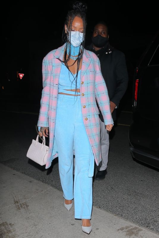 RIHANNA Arrives at Giorgio Baldi in Santa Monica 03/19/2021