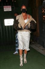RIHANNA Leaves Nobu in West Hollywood 03/23/2021