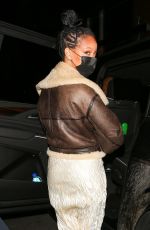 RIHANNA Leaves Nobu in West Hollywood 03/23/2021