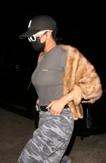 RIHANNA Out for Dinner at Giorgio Baldi in Santa Monica 03/09/2021