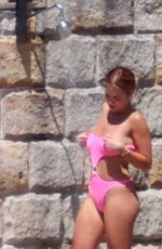 RITA ORA in a Pink Bikini at a Beach in Sydney 02/28/2021