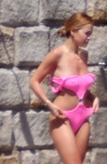 RITA ORA in a Pink Bikini at a Beach in Sydney 02/28/2021