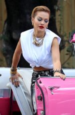 RITA ORA on the Set of a Photoshoot in Sydney 03/26/2021