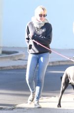 ROBIN WRIGHT and Clement Giraudet Out with Their Dogs in Brentwood 03/05/2021