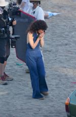 ROSE BYRNE on the Set of Physical in San Pedro Beach 03/01/2021