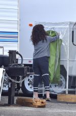 ROSE BYRNE on the Set of Physical in Santa Monica 03/19/2021