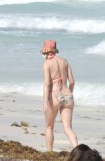 ROSE MCGOWAN in Bikini at a Beach in Mexico 03/23/2021