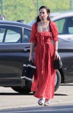 RUMER WILLIS in a Red Dress Out in Beverly Hills 03/28/2021