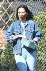 RUMER WILLIS in Double Denim Out in Los Angeles 03/08/2021