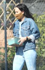 RUMER WILLIS in Double Denim Out in Los Angeles 03/08/2021