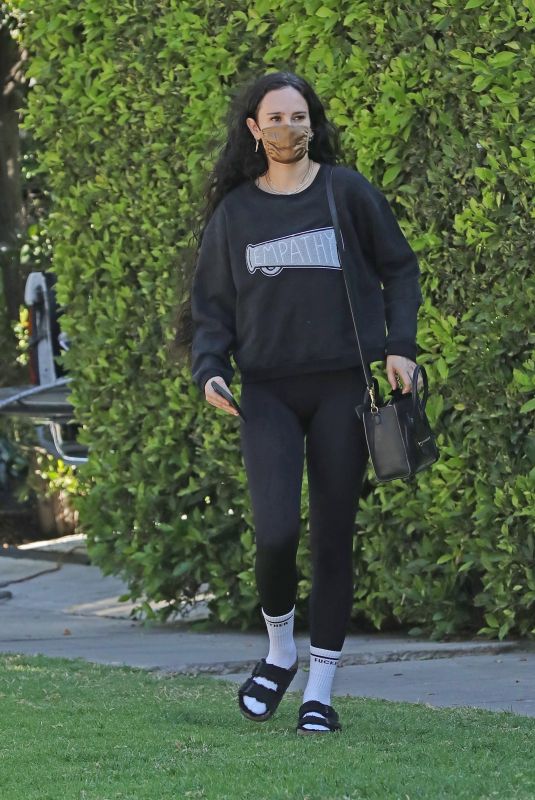 RUMER WILLIS Leaves a Private Gym in Los Angeles 03/29/2021