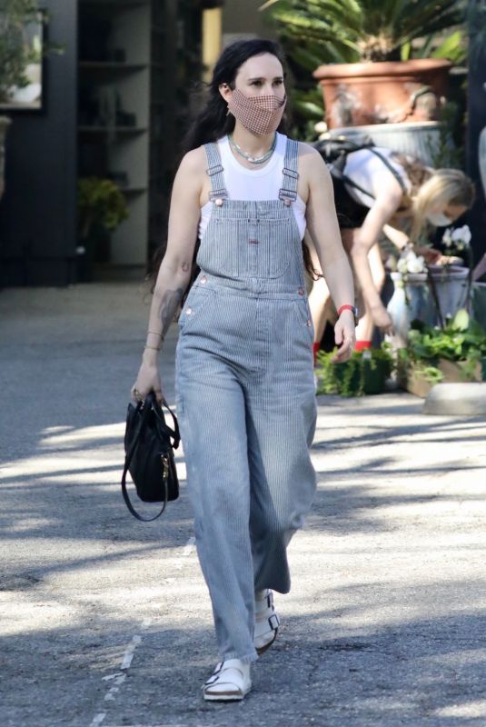 RUMER WILLIS Shopping at a Plant Nursery in Los Angeles 03/27/2021