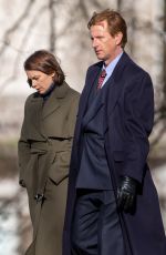 RUTH WILSON on the Set of Oslo in London 02/26/2021