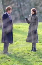 RUTH WILSON on the Set of Oslo in London 02/26/2021