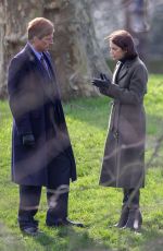 RUTH WILSON on the Set of Oslo in London 02/26/2021