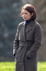 RUTH WILSON on the Set of Oslo in London 02/26/2021