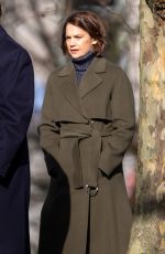 RUTH WILSON on the Set of Oslo in London 02/26/2021