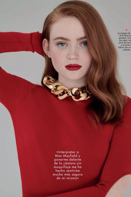 SADIE SINK in Cosmopolitan Magazine, Spain April 2021