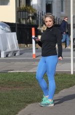 SAFFRON BARKER Out Jogging in Brighton 03/16/2021