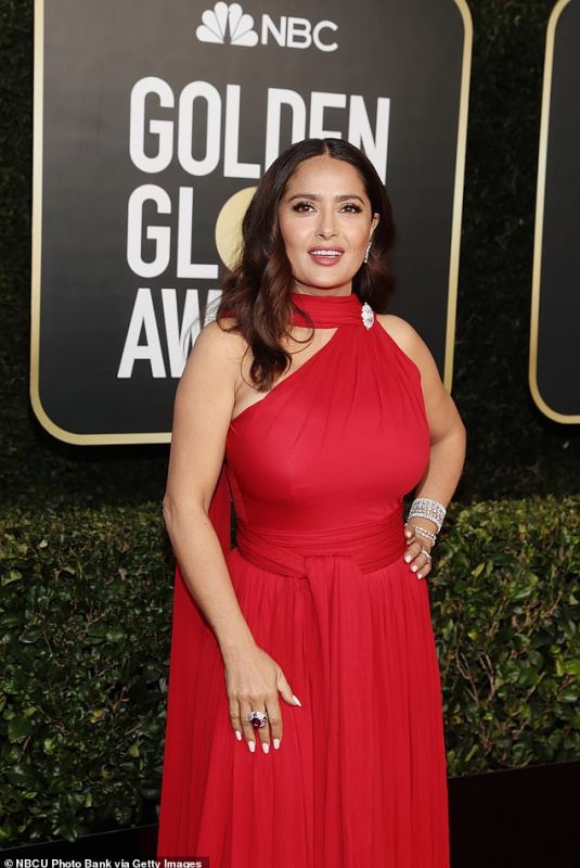 SALMA HAYEK at 2021 Golden Globe Awards in Beverly Hills 02/28/2021
