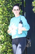 SARA SAMPAIO and RUMER WILLIS Heading to Pilates Class in West Hollywood 03/09/2021