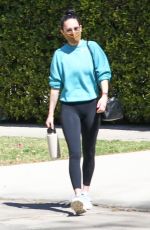 SARA SAMPAIO and RUMER WILLIS Heading to Pilates Class in West Hollywood 03/09/2021