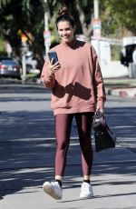 SARA SAMPAIO Leaves Pilates Class in Los Angeles 03/11/2021
