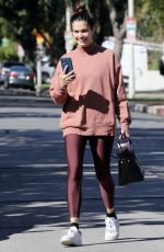 SARA SAMPAIO Leaves Pilates Class in Los Angeles 03/11/2021