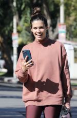 SARA SAMPAIO Leaves Pilates Class in Los Angeles 03/11/2021