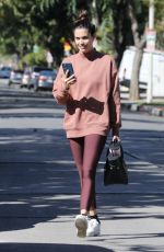 SARA SAMPAIO Leaves Pilates Class in Los Angeles 03/11/2021
