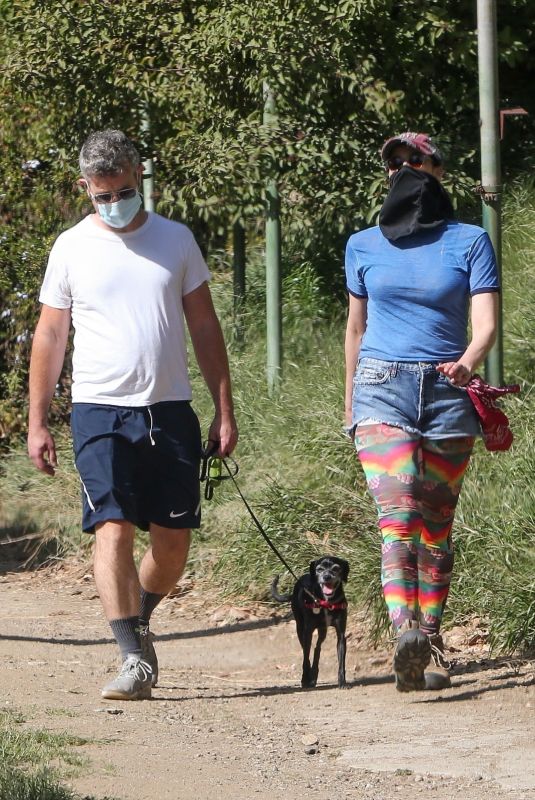 SARAH SILVERMAN and Rory Albanese Out Hiking in Los Feliz 03/30/2021