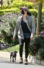 SARAH SILVERMAN Out with Her Dog in Los Feliz 03/17/2021