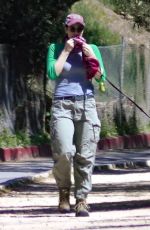 SARAH SILVERMAN Out with Her Dog in Los Feliz 03/22/2021