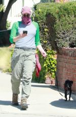 SARAH SILVERMAN Out with Her Dog in Los Feliz 03/22/2021