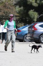 SARAH SILVERMAN Out with Her Dog in Los Feliz 03/22/2021
