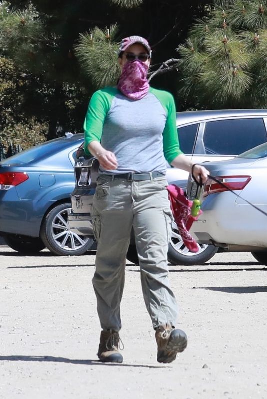 SARAH SILVERMAN Out with Her Dog in Los Feliz 03/22/2021