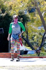 SARAH SILVERMAN Out with Her Dog in Los Feliz 03/26/2021
