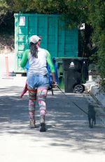 SARAH SILVERMAN Out with Her Dog in Los Feliz 03/26/2021