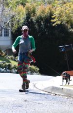 SARAH SILVERMAN Out with Her Dog in Los Feliz 03/26/2021
